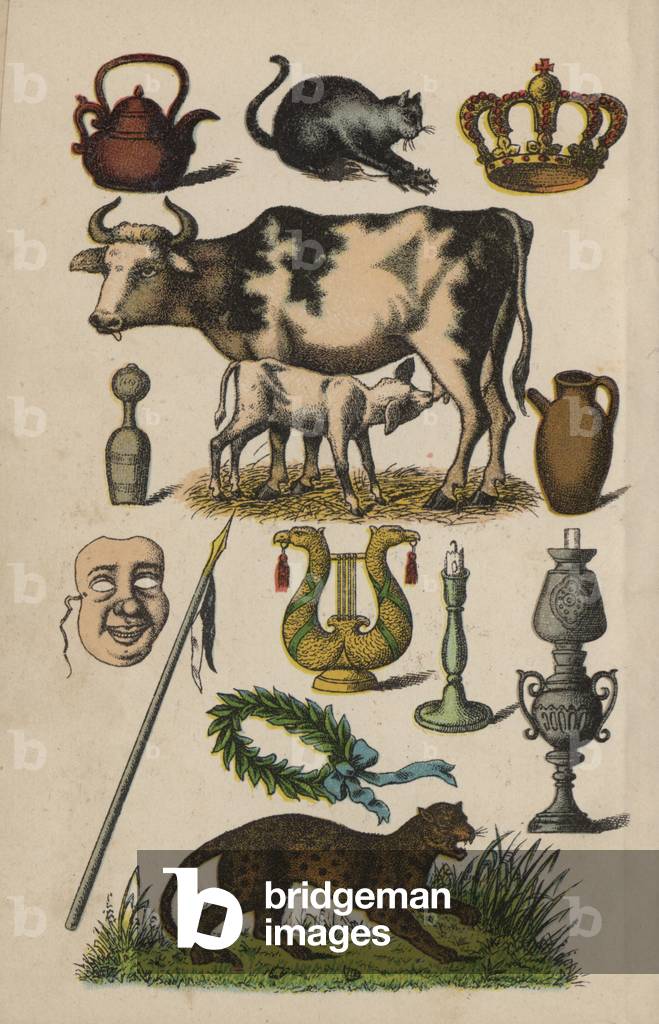 Page from the Magical Book (colour litho)