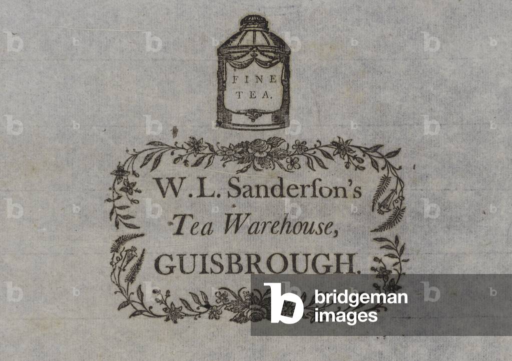 W L Sanderson's Tea Warehouse, Guisborough, Yorkshire (engraving)