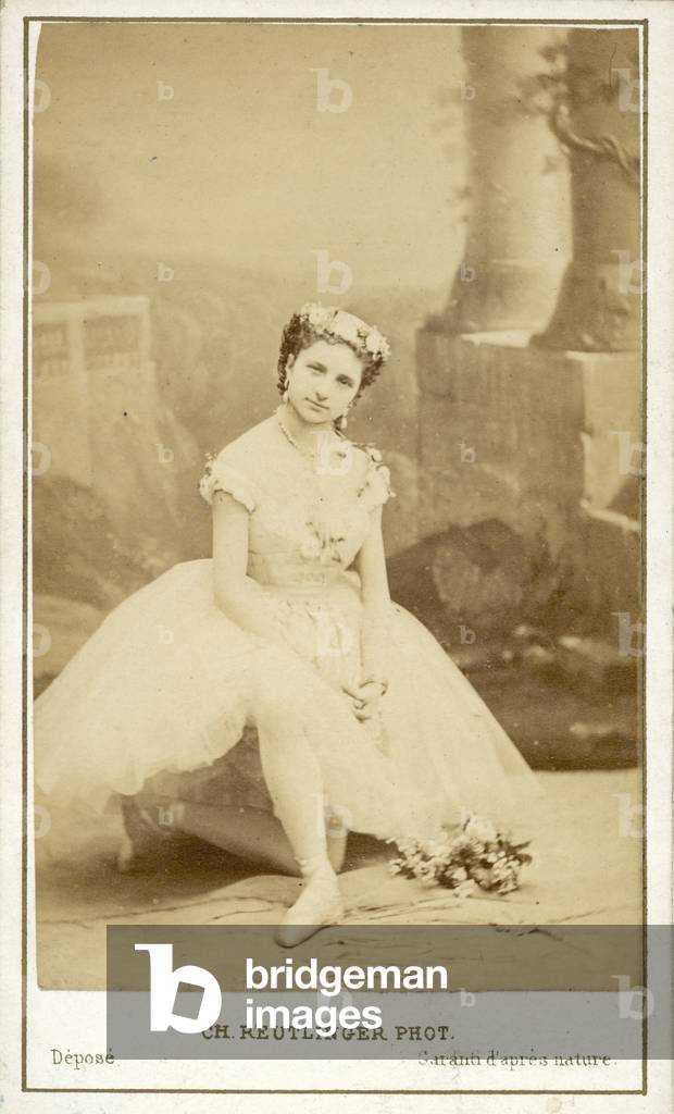 Angelina Fioretti, Italian ballerina of the Paris Opera (b/w photo)