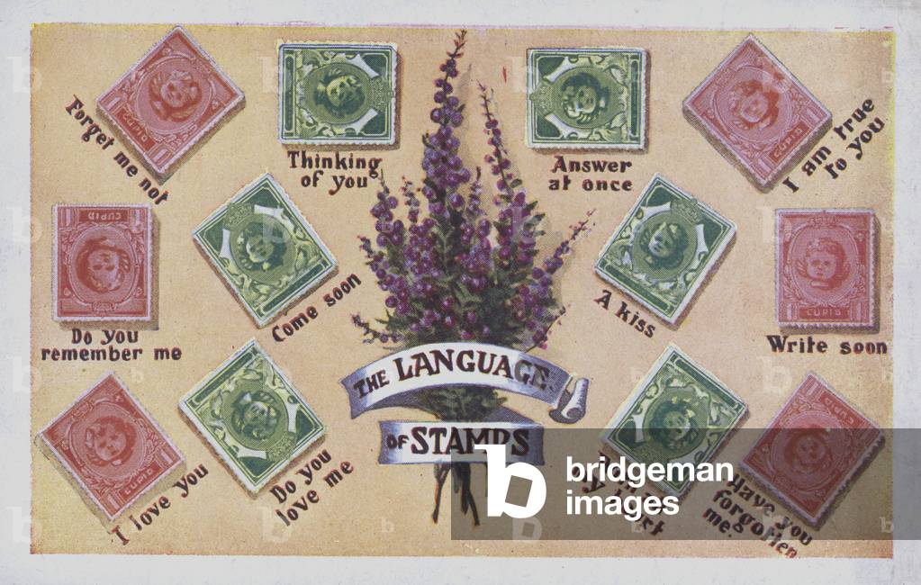 The language of stamps. (colour litho)