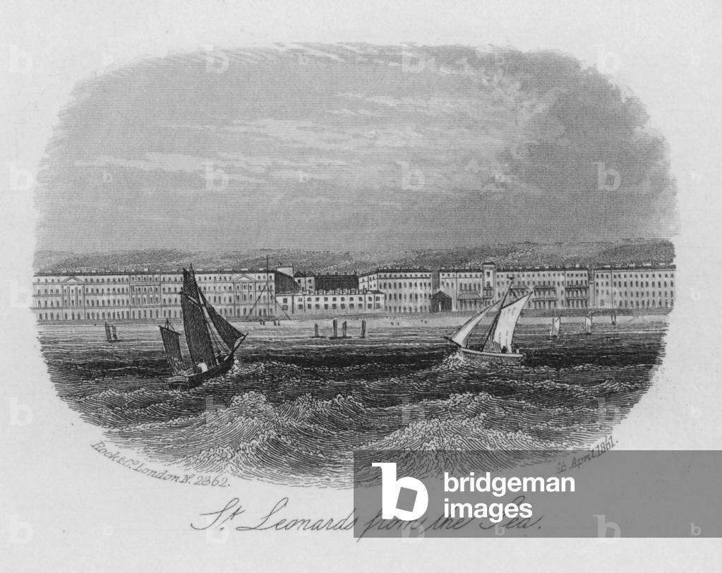 St Leonards from the Sea (engraving)