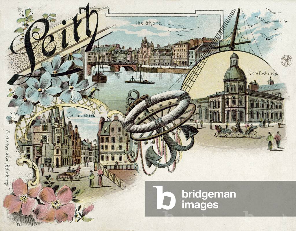 Scenes from Leith, Scotland (chromolitho)