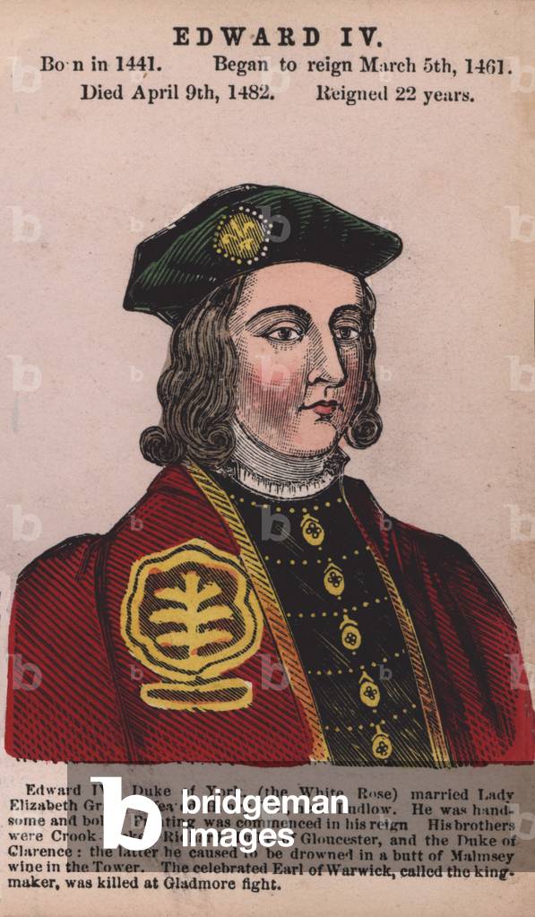King Edward IV (coloured engraving)