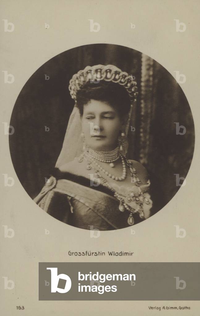 Grand Duchess Maria Pavlovna of Russia (b/w photo)