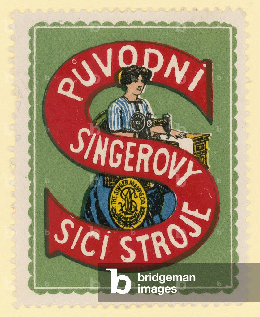 Singer sewing machines (colour litho)