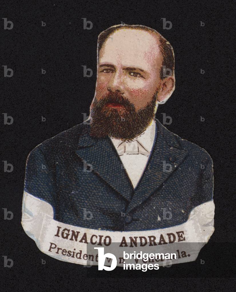 Ignacio Andrade, President of Venezuela (chromolitho)