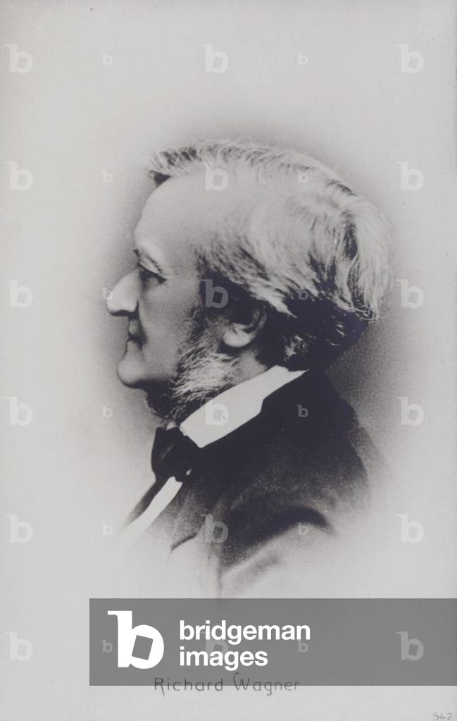 Richard Wagner, portrait (b/w photo)