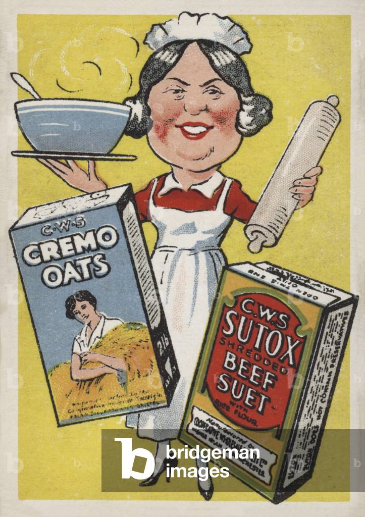 CWS Cremo oats and Sutox beef suet (chromolitho)