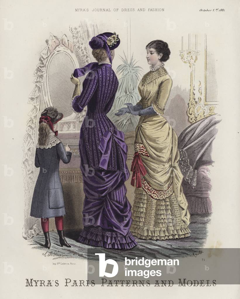 Myra's Paris Patterns and Models (coloured engraving)