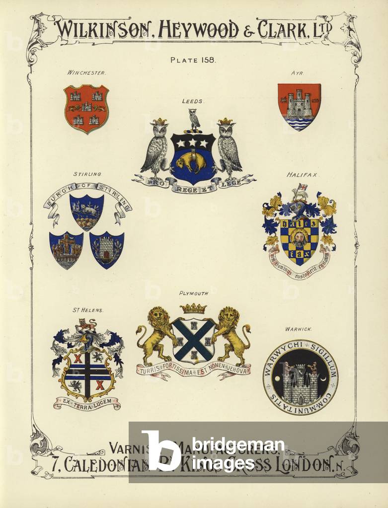Coats of arms of British towns and cities (chromolitho)