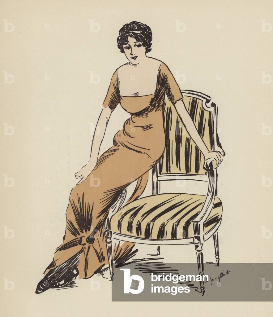 Paris fashion, c1910 (colour litho)