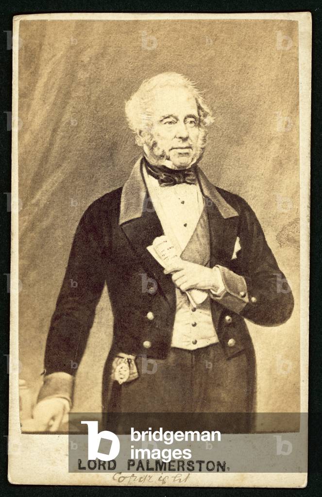 Lord Palmerston (b/w photo)