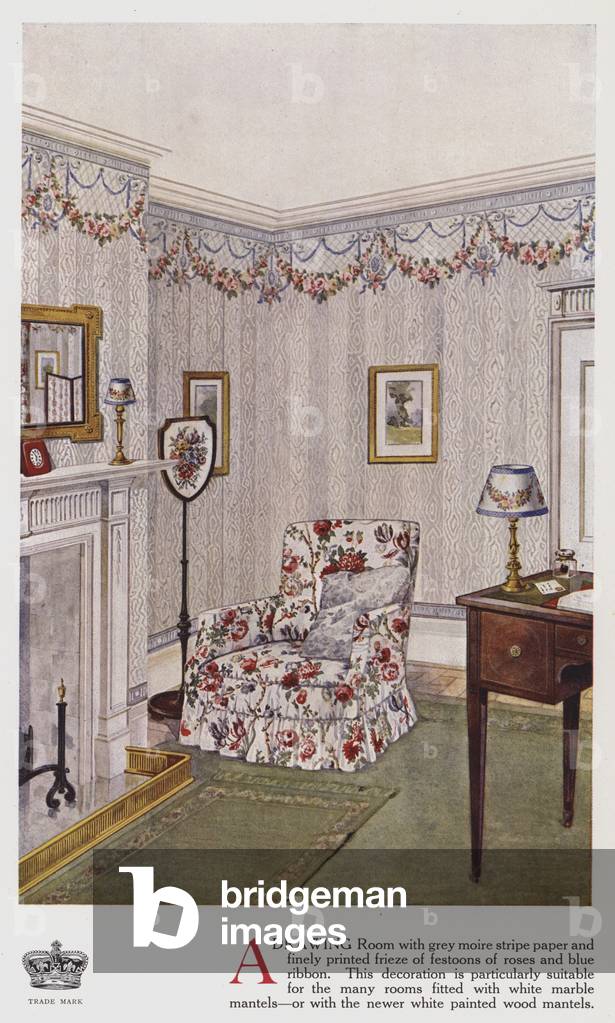 Drawing room (colour litho)