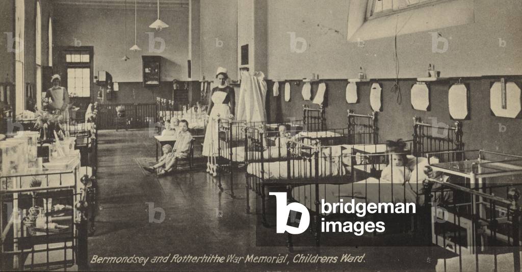 Bermonsdsey and Rotherhithe War Memorial, Children's Ward (b/w photo)
