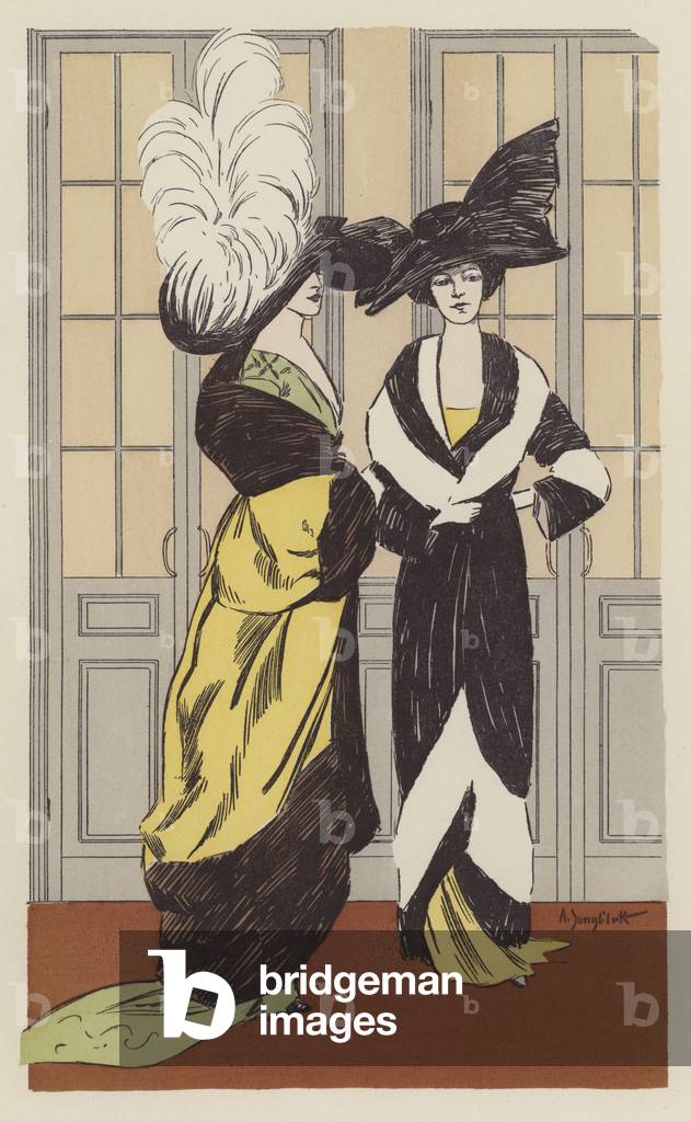 Paris fashion, c1910 (colour litho)