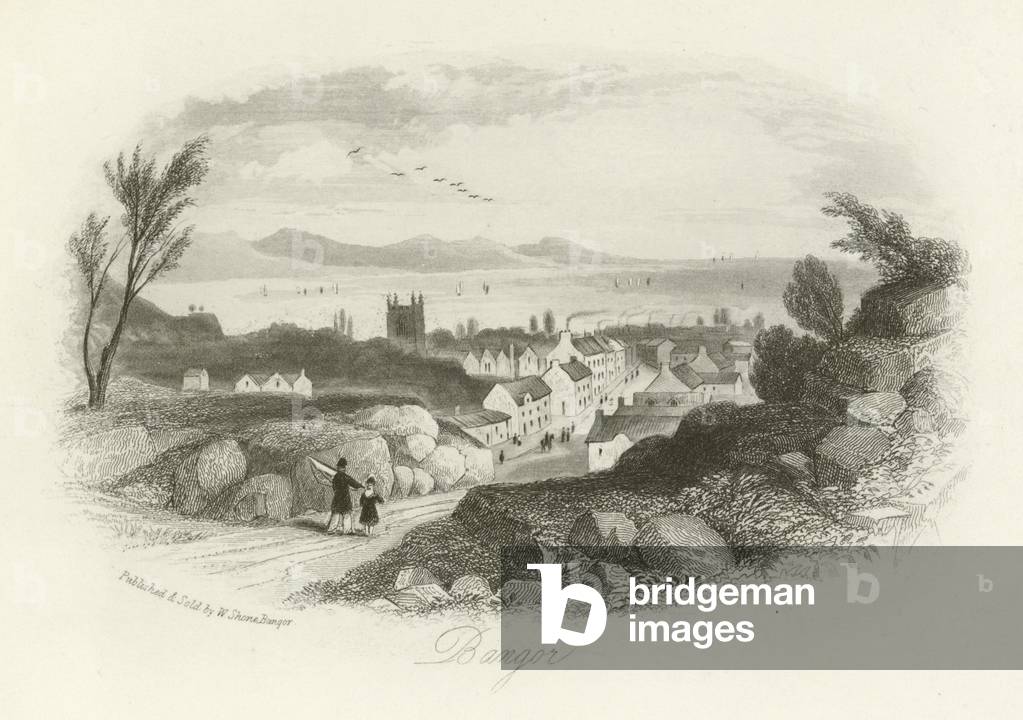 Bangor, North Wales (engraving)