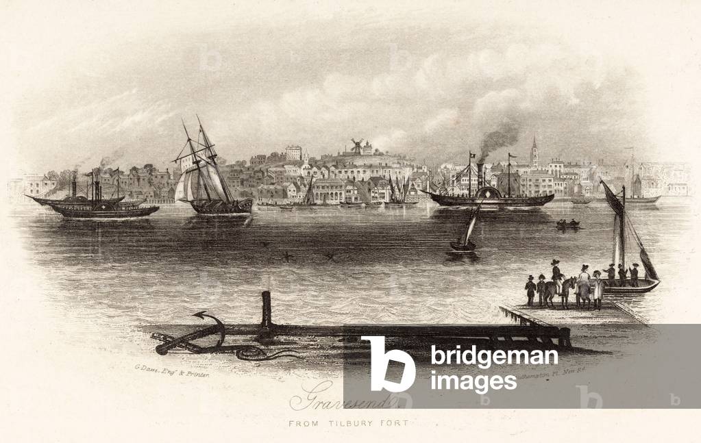 Gravesend from Tilbury Fort (engraving)