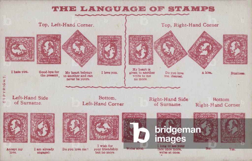 The language of stamps. (colour litho)