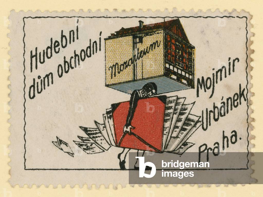 Mojmir Urbanek music materials, Prague (colour litho)