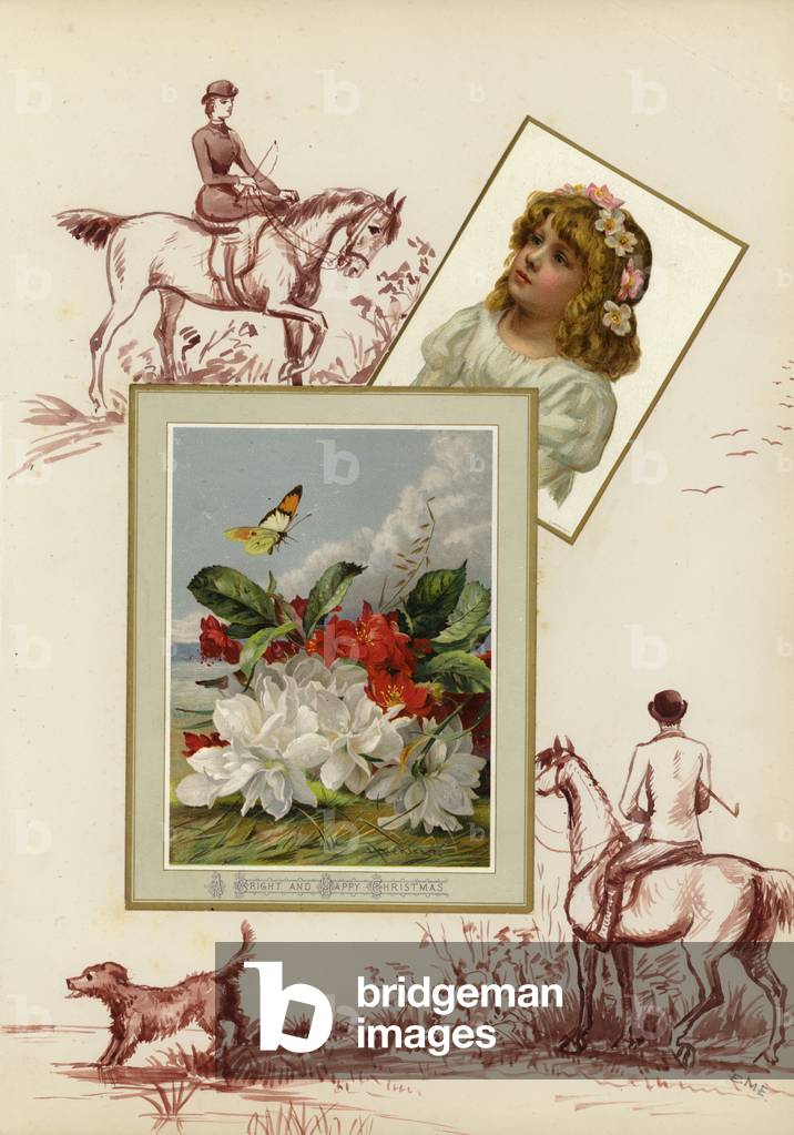 Page from late Victorian scrapbook (multimedia)