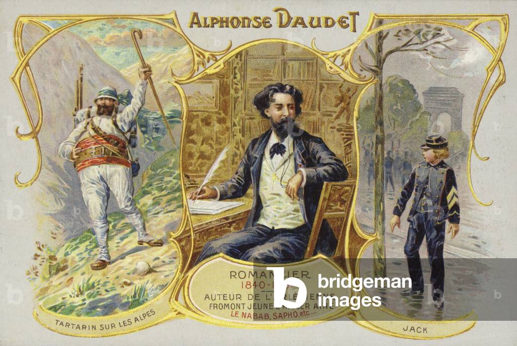 Alphonse Daudet (chromolitho)