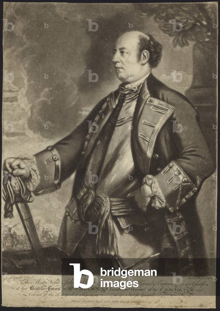 Portrait of Lieutenant General John Manners (litho)