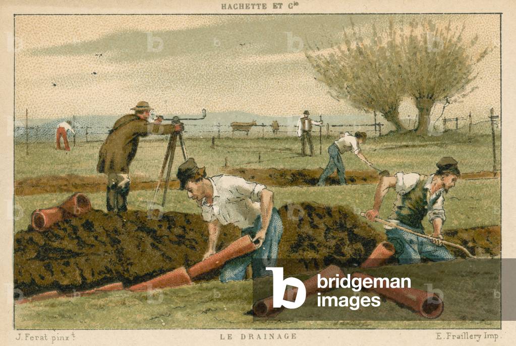 Drainage (colour litho)