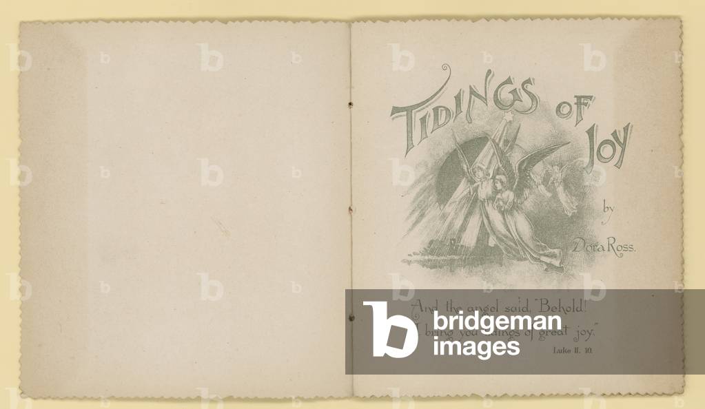 Illustration for Tidings Of Joy by Dora Ross (colour litho)