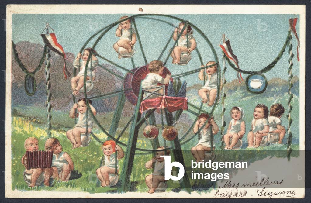 French greetings card (colour litho)