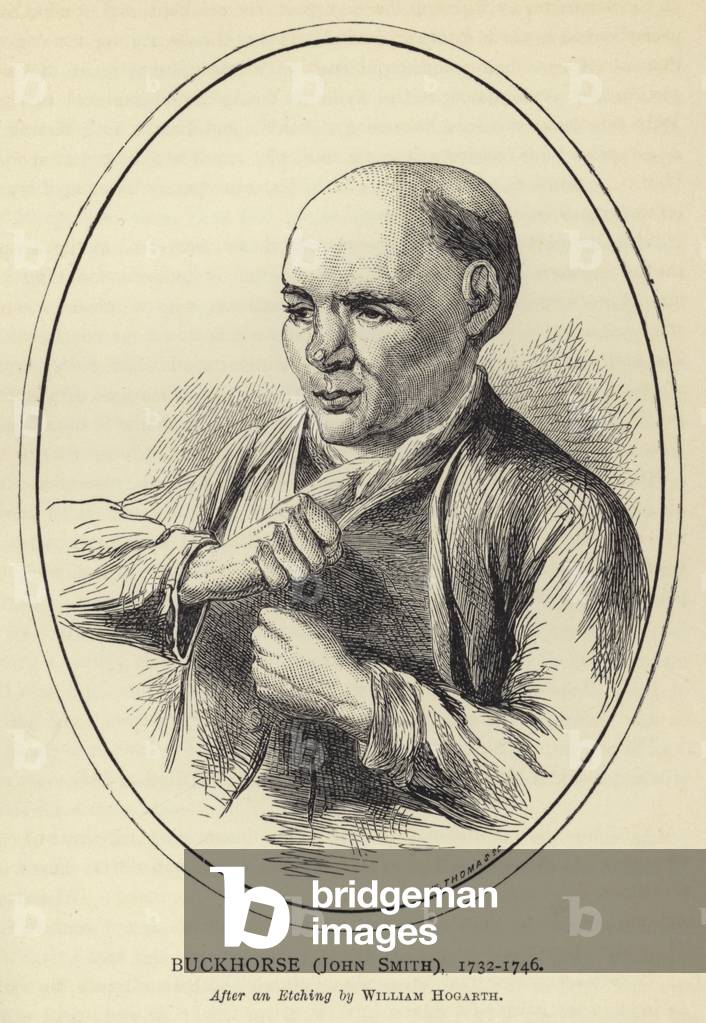 Buckhorse, John Smith, 1732-1746, After an Etching by William Hogarth (engraving)