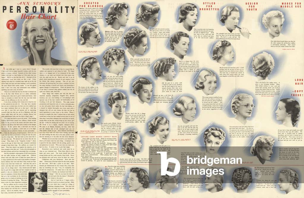 Ann Seymour's Personality Hair Chart (colour litho)