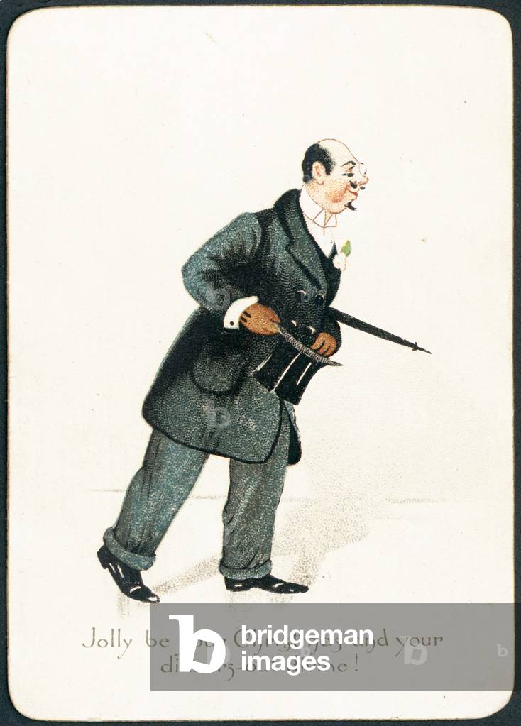 Posh Gentleman, Christmas Card (chromolitho)