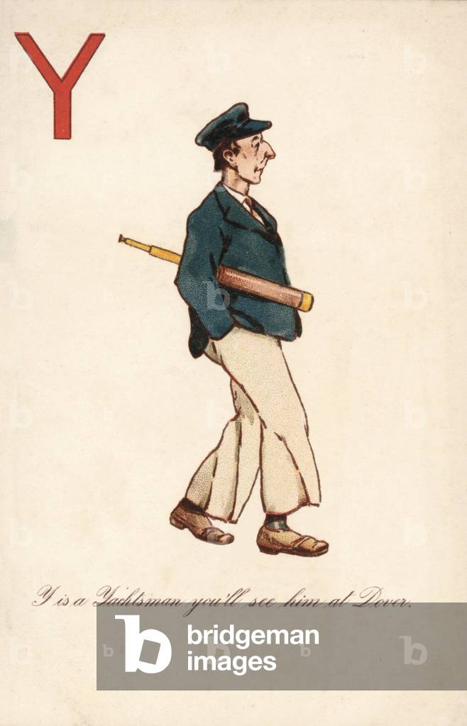 Y, Yachtsman (colour litho)