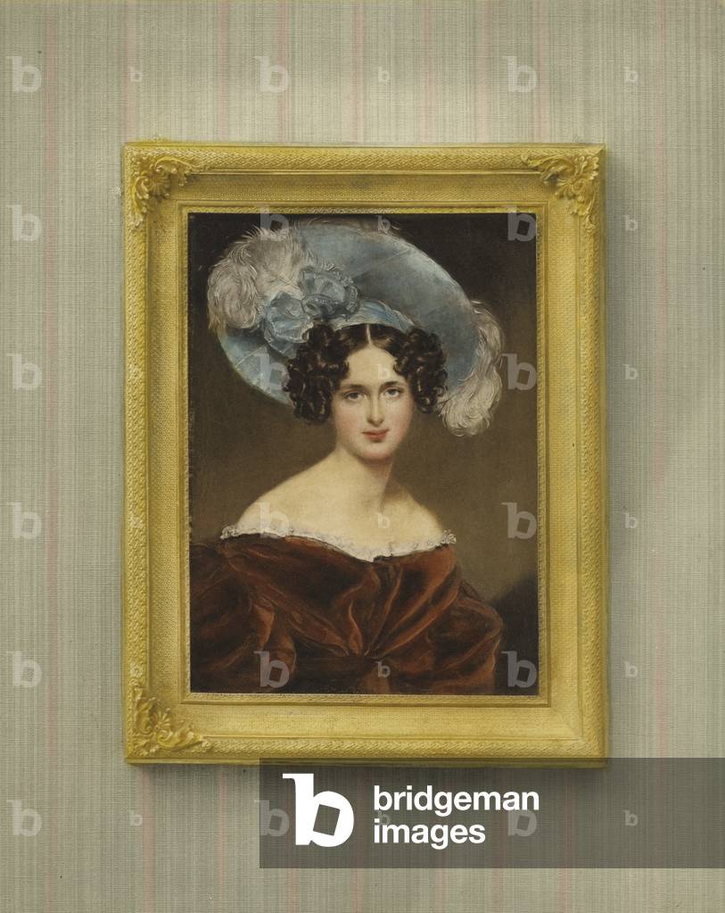 Portrait of Countess Kinsky (colour litho)