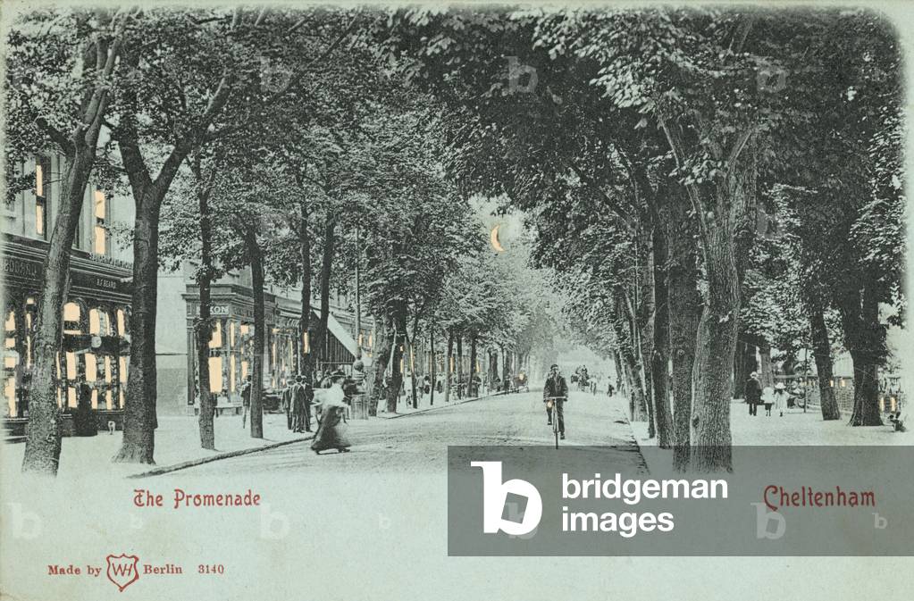 The Promenade at Cheltenham, Gloucestershire (coloured photo)