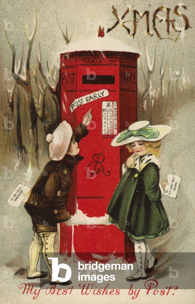 My Best Wishes by Post (colour litho)