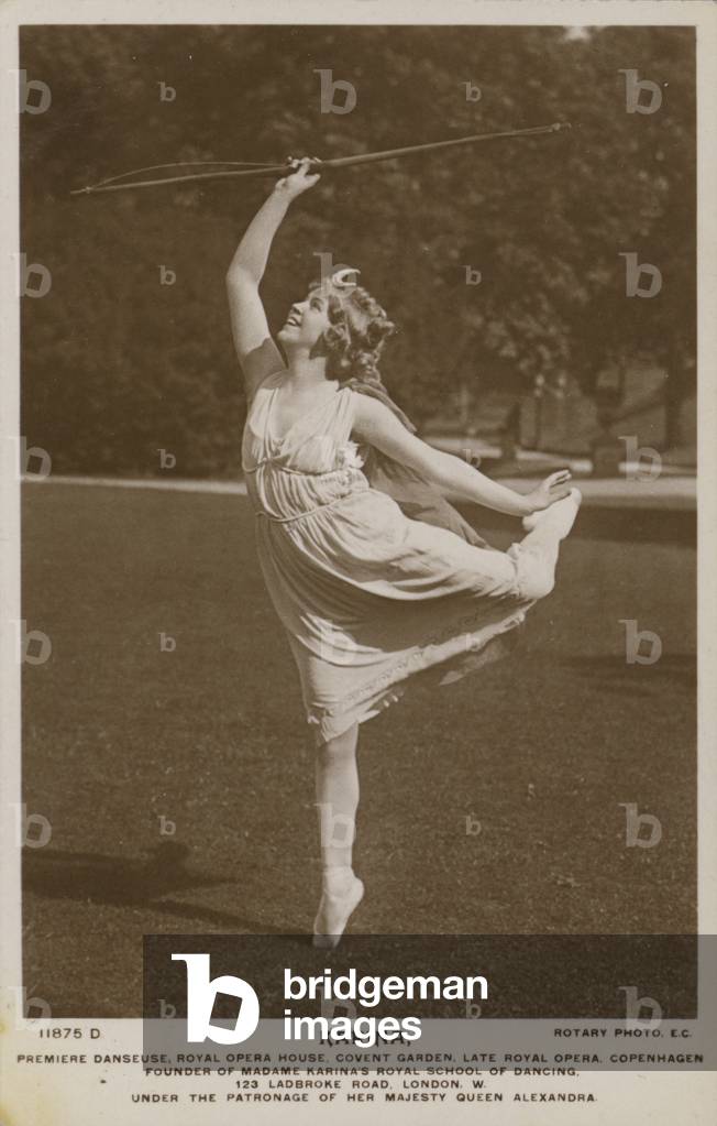 Madame Karina, prima ballerina of the Royal Opera House, Covent Garden, London (b/w photo)