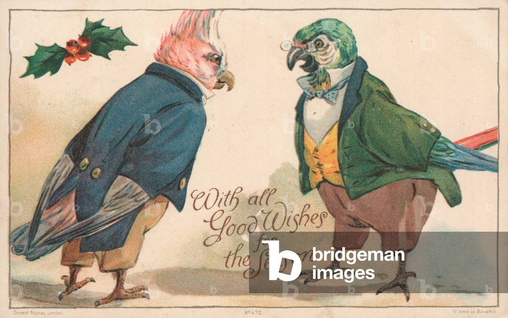 British Christmas card (colour litho)