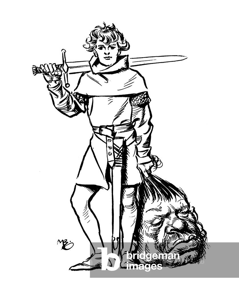 Illustration for Jack the Giant Killer (litho)