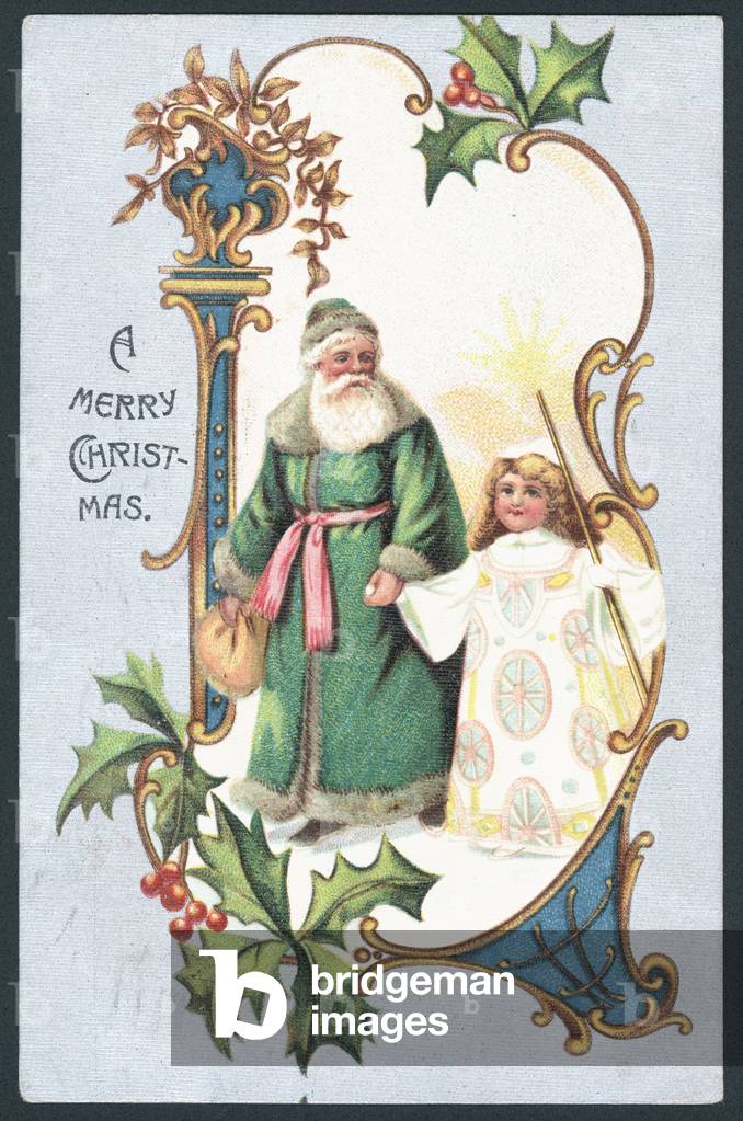 Christmas card (colour litho)