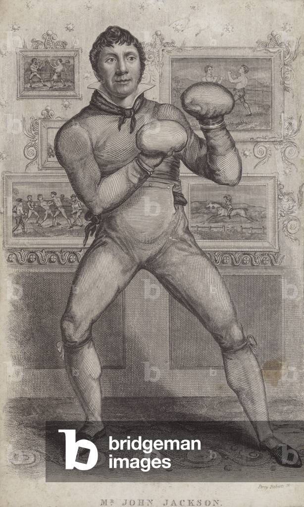 John Jackson, English boxer (engraving)