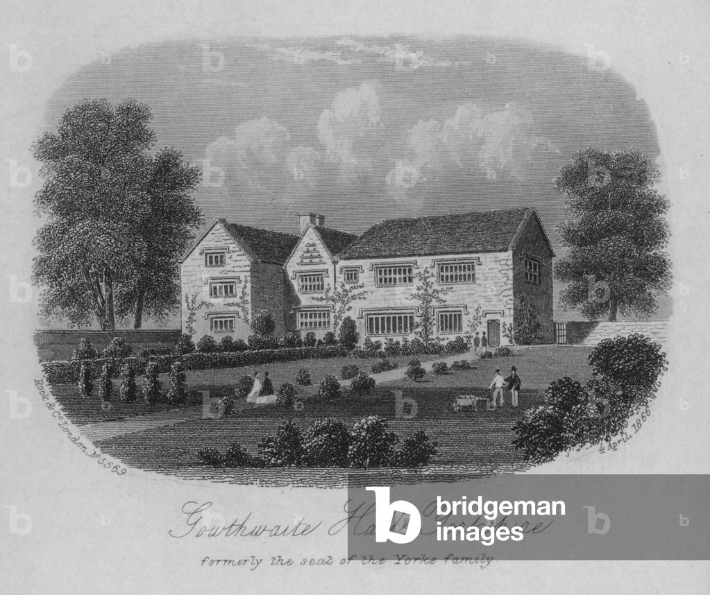 Southwaite Hall, Yorkshire, formerly the seat of the Yorke family (engraving)