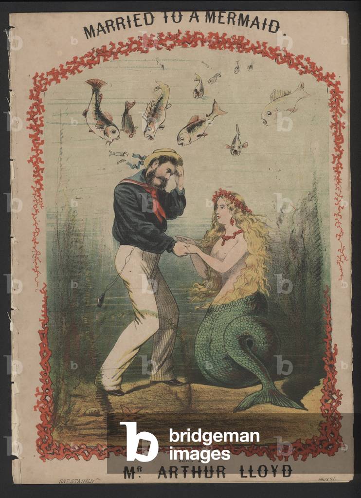 Married to a Mermaid (colour litho)