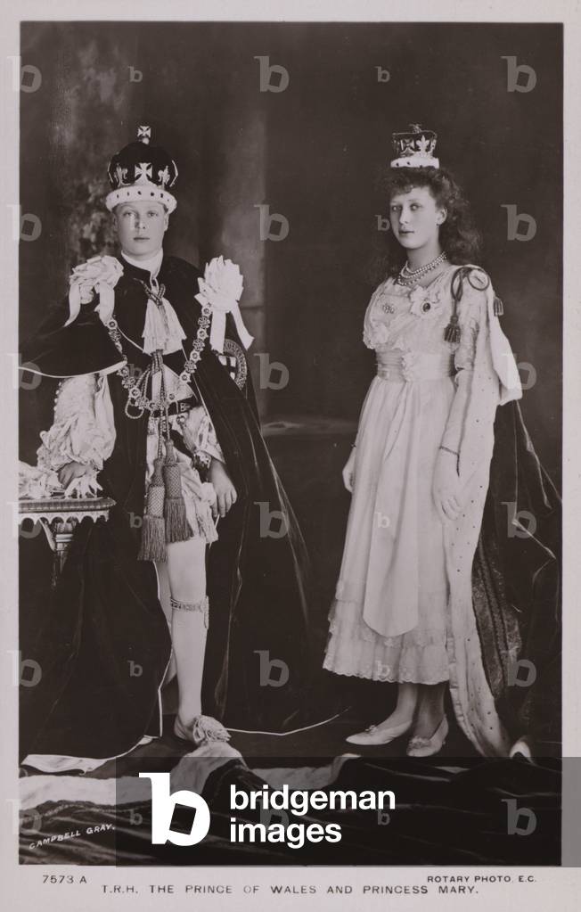 The Prince Of Wales, Princess Mary (b/w photo)