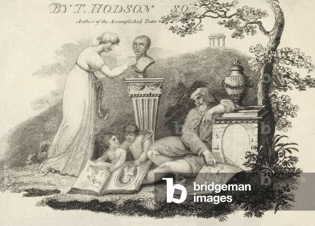 Illustration from a book by Thomas Hodson, author of the Accomplished Tutor (engraving)