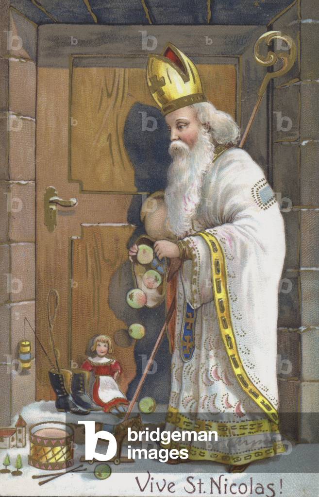 St Nicholas Day card (chromolitho)