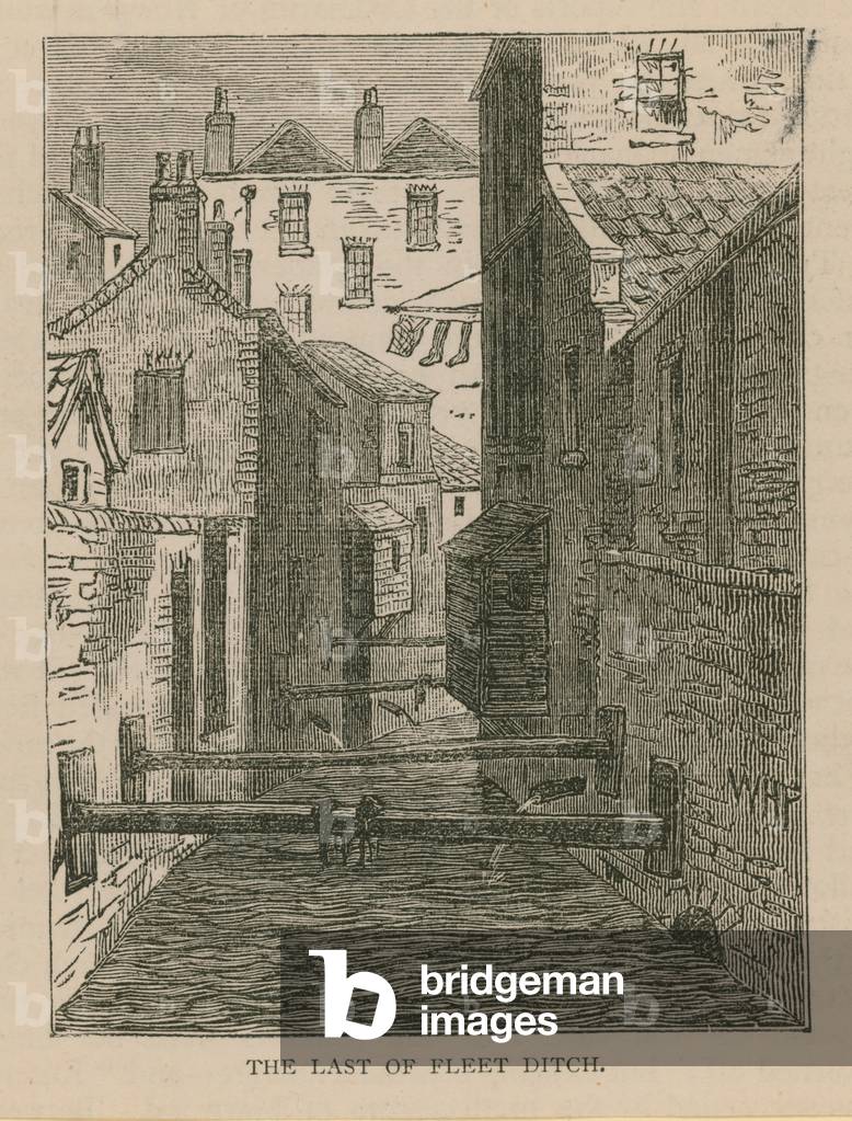 The last of Fleet Ditch (engraving)