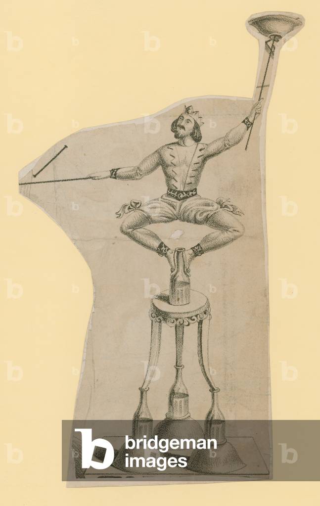 Circus juggler (engraving)