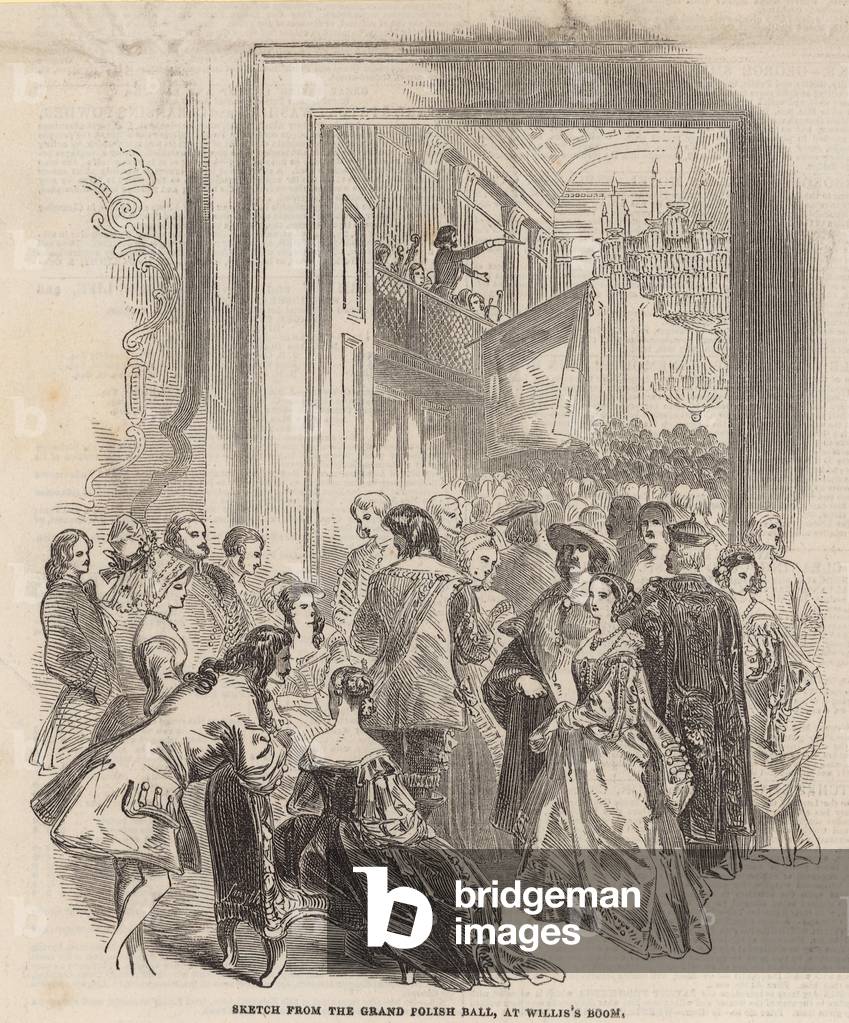Sketch from the Grand Polish Hall at Willis's Room (engraving)