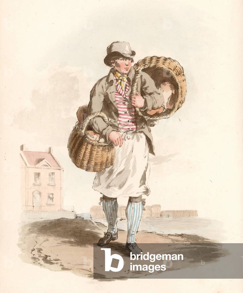 Baker (coloured engraving)
